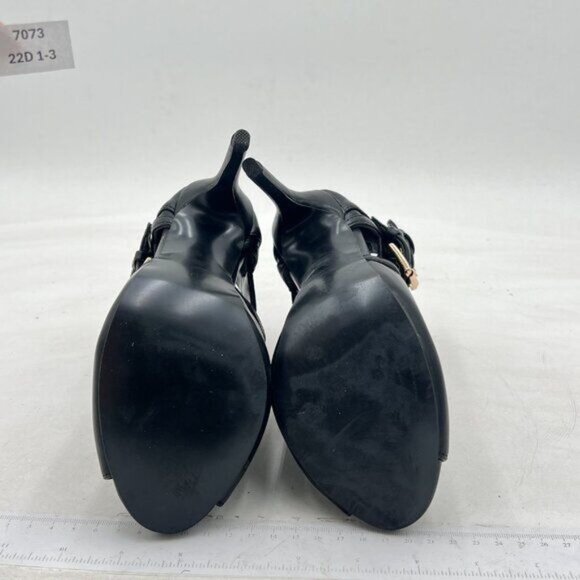 XYD Women Peep Toe Ankle Bootie High Heels Buckled Double Straps Cutout Fashion - Picture 7 of 8